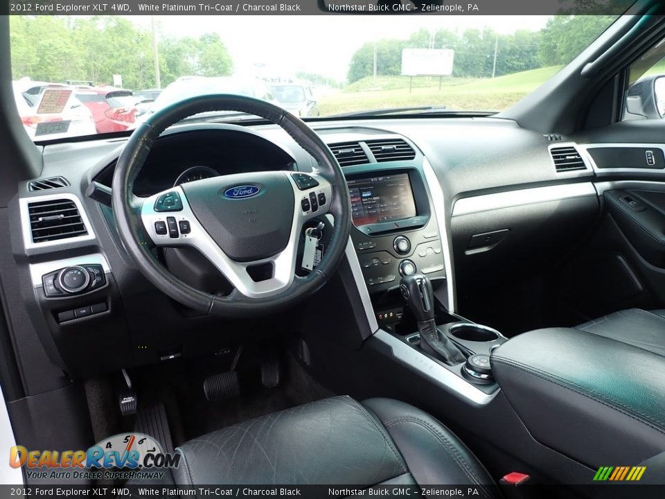 2012 Ford Explorer XLT 4WD White Platinum Tri-Coat / Charcoal Black Photo #18