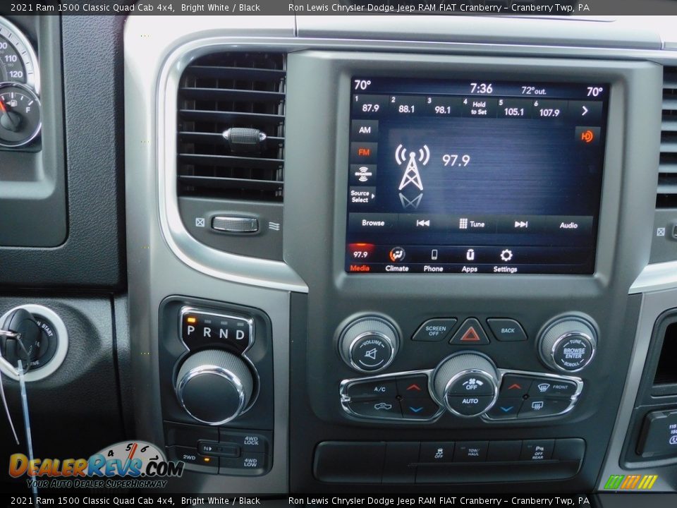 2021 Ram 1500 Classic Quad Cab 4x4 Bright White / Black Photo #15