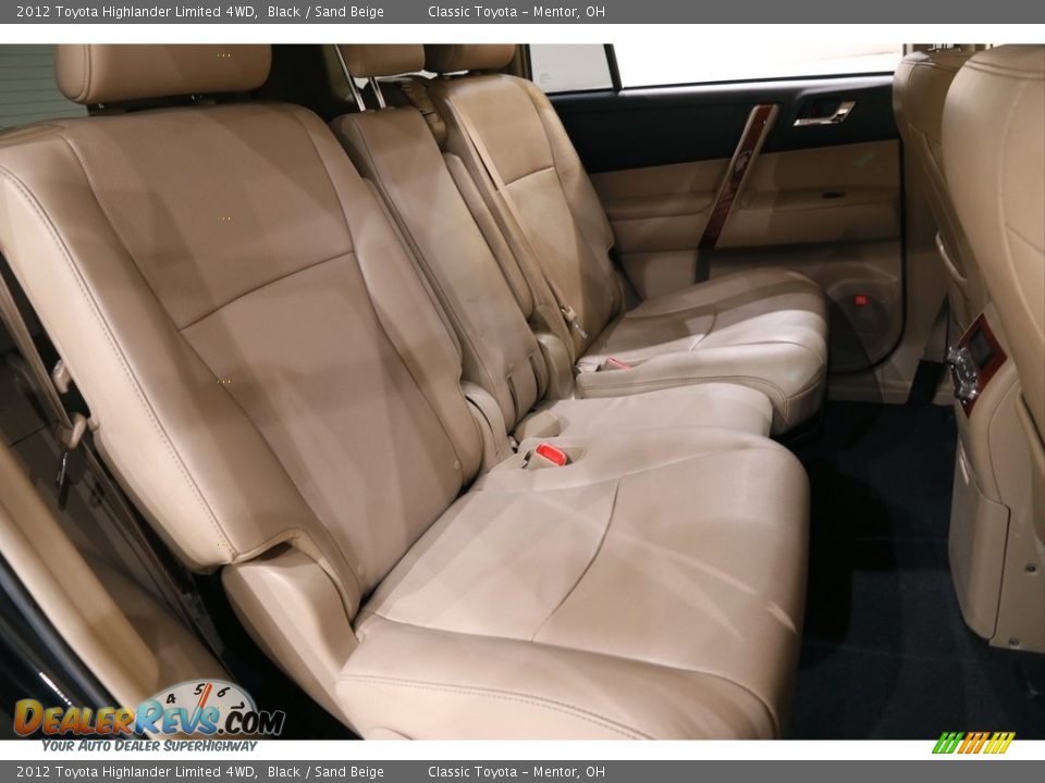 2012 Toyota Highlander Limited 4WD Black / Sand Beige Photo #19