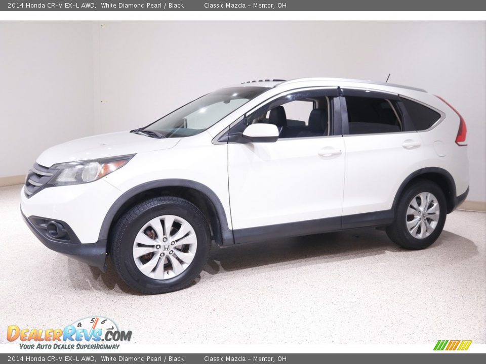 2014 Honda CR-V EX-L AWD White Diamond Pearl / Black Photo #3
