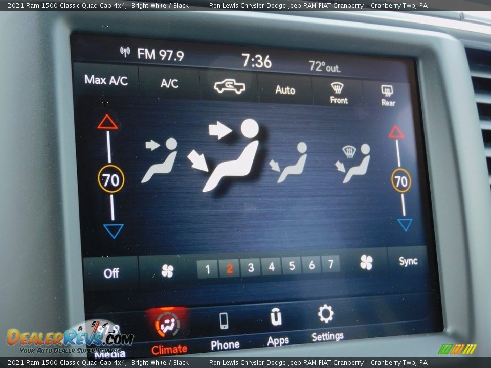 2021 Ram 1500 Classic Quad Cab 4x4 Bright White / Black Photo #16