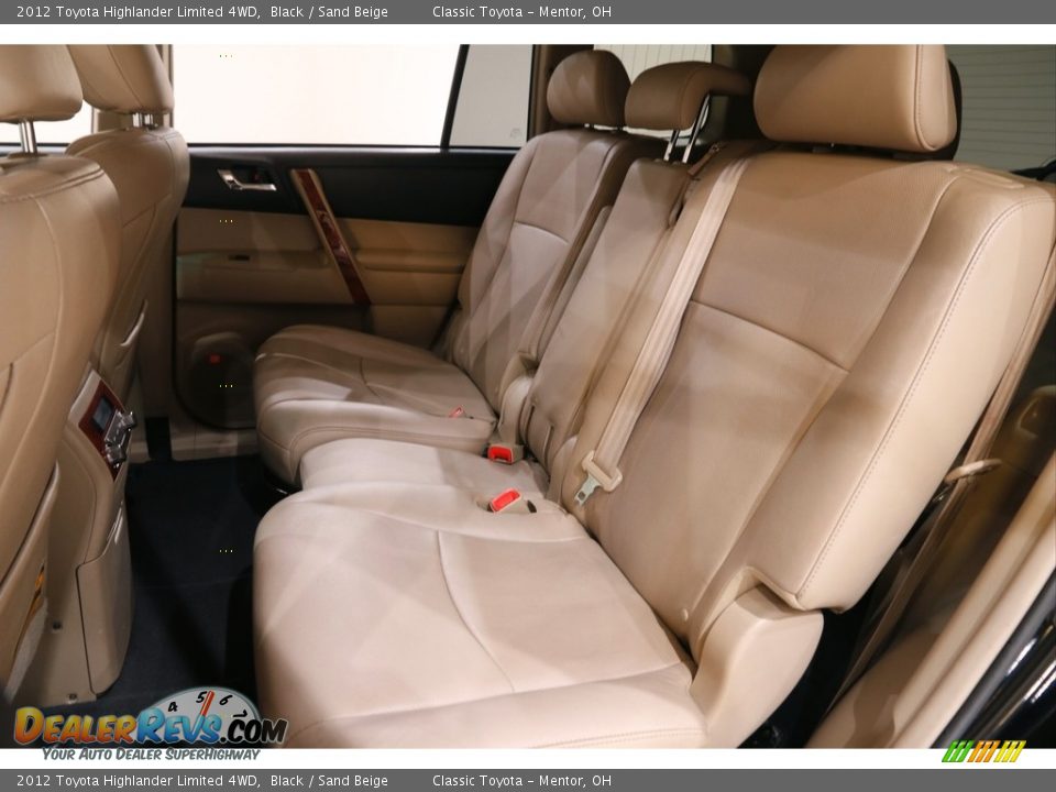 2012 Toyota Highlander Limited 4WD Black / Sand Beige Photo #20