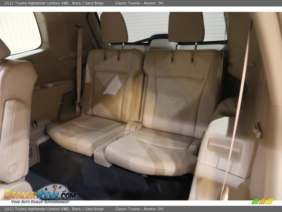 2012 Toyota Highlander Limited 4WD Black / Sand Beige Photo #21
