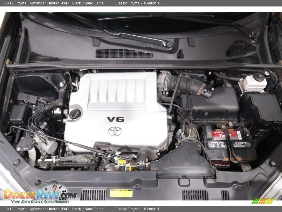 2012 Toyota Highlander Limited 4WD Black / Sand Beige Photo #23