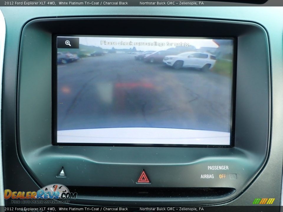 2012 Ford Explorer XLT 4WD White Platinum Tri-Coat / Charcoal Black Photo #24