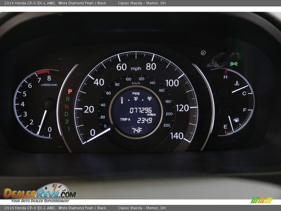2014 Honda CR-V EX-L AWD White Diamond Pearl / Black Photo #9
