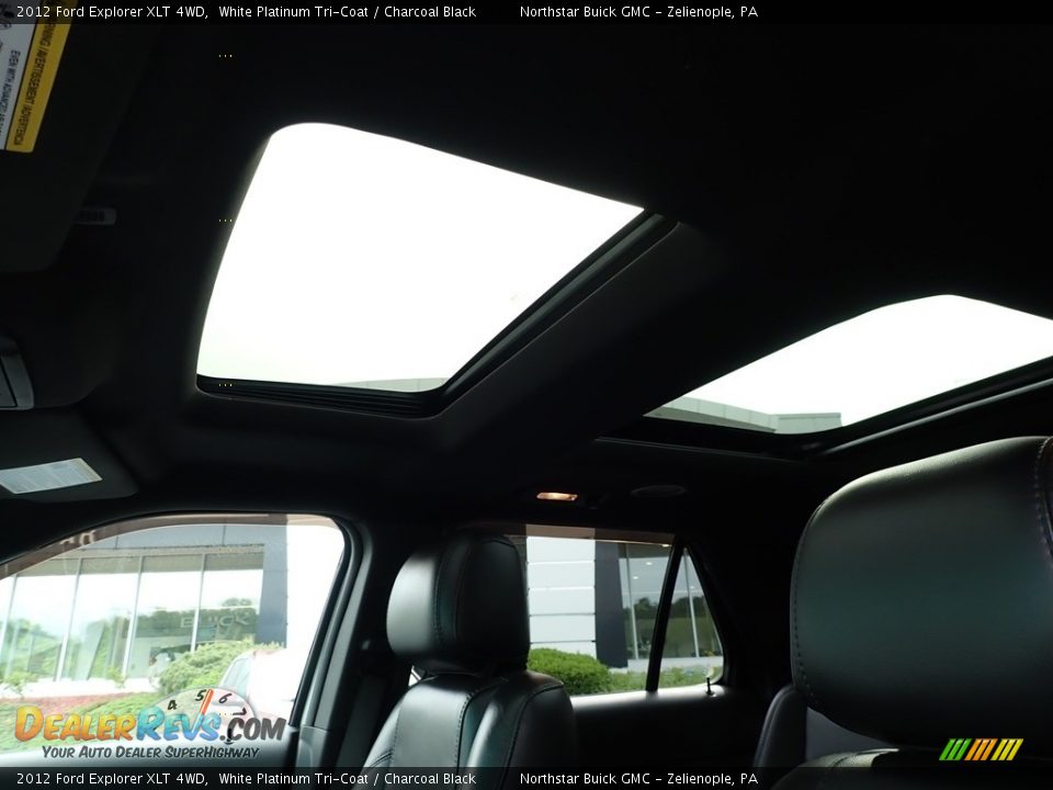 2012 Ford Explorer XLT 4WD White Platinum Tri-Coat / Charcoal Black Photo #26