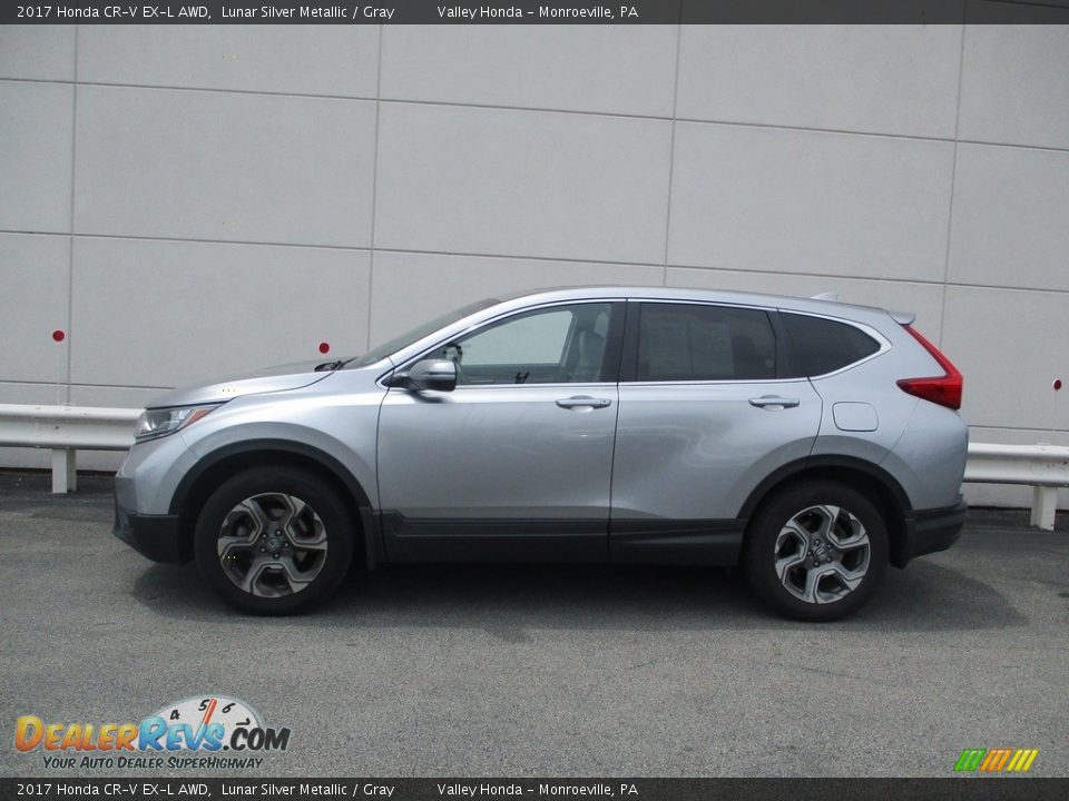 2017 Honda CR-V EX-L AWD Lunar Silver Metallic / Gray Photo #2