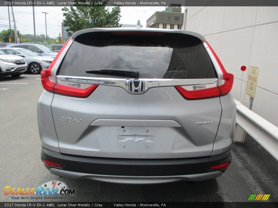 2017 Honda CR-V EX-L AWD Lunar Silver Metallic / Gray Photo #4