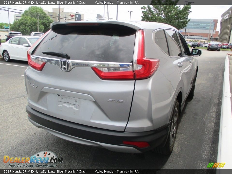 2017 Honda CR-V EX-L AWD Lunar Silver Metallic / Gray Photo #5