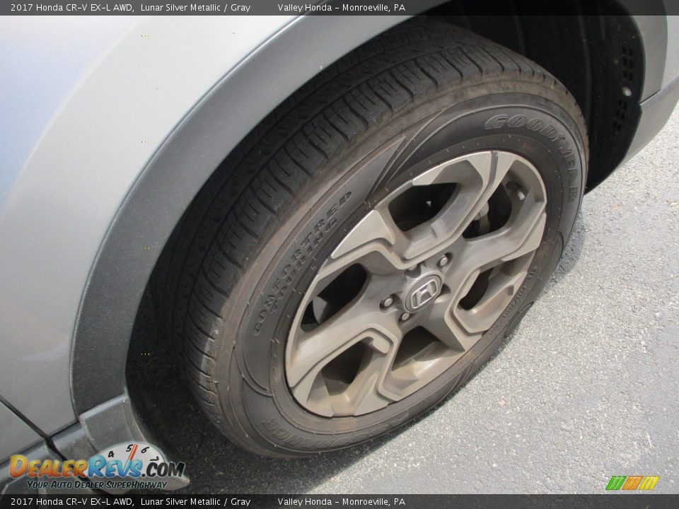 2017 Honda CR-V EX-L AWD Lunar Silver Metallic / Gray Photo #6