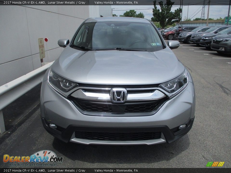 2017 Honda CR-V EX-L AWD Lunar Silver Metallic / Gray Photo #8