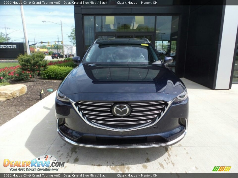 2021 Mazda CX-9 Grand Touring AWD Deep Crystal Blue Mica / Black Photo #2