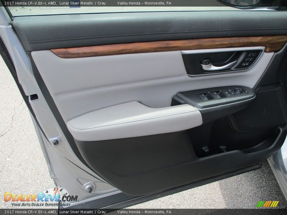 2017 Honda CR-V EX-L AWD Lunar Silver Metallic / Gray Photo #10