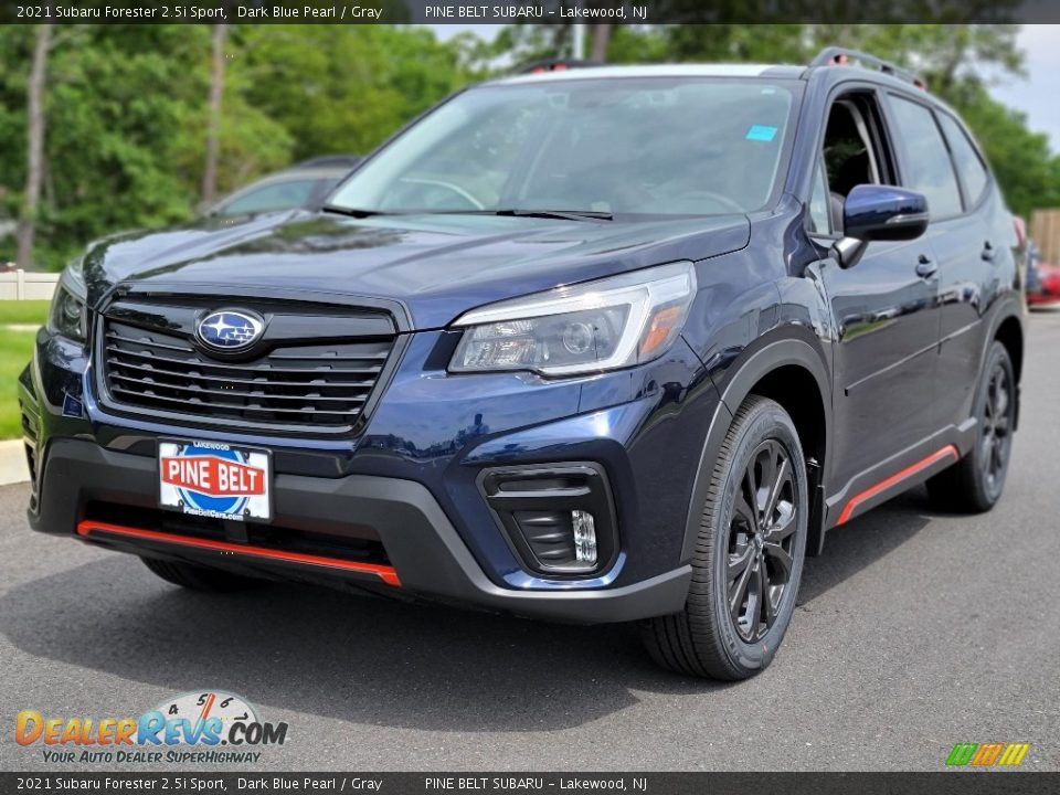 2021 Subaru Forester 2.5i Sport Dark Blue Pearl / Gray Photo #1