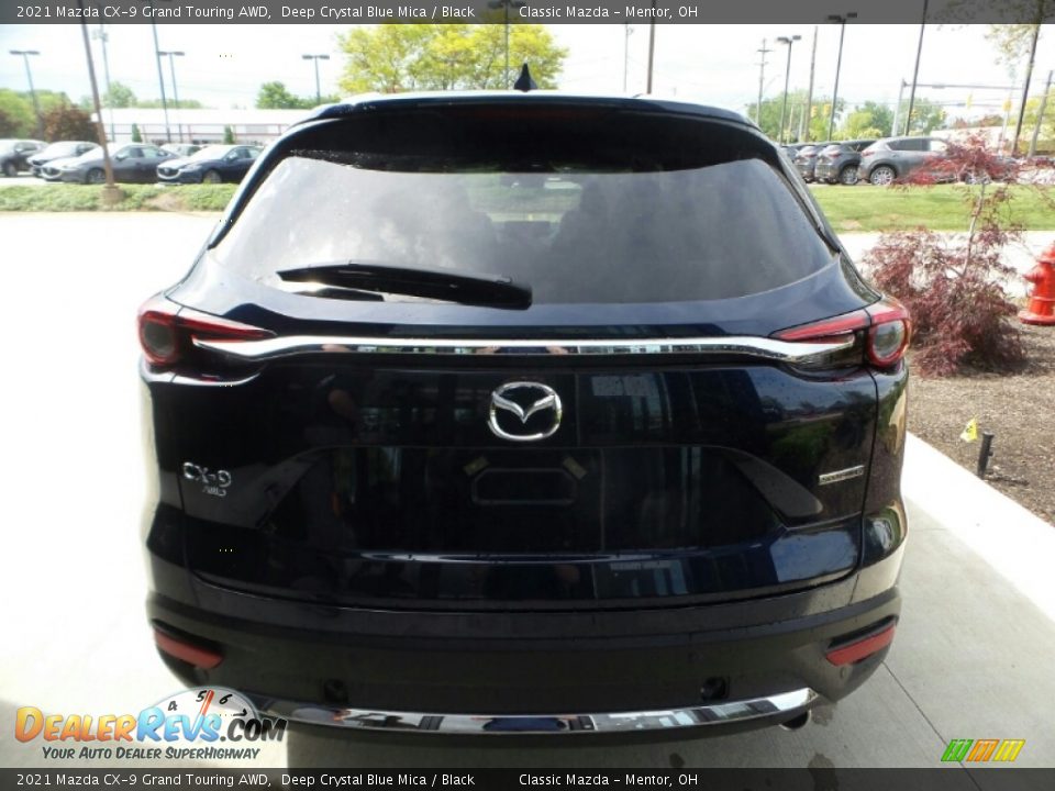 2021 Mazda CX-9 Grand Touring AWD Deep Crystal Blue Mica / Black Photo #5