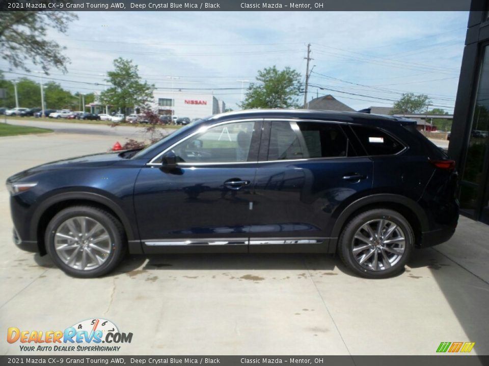 Deep Crystal Blue Mica 2021 Mazda CX-9 Grand Touring AWD Photo #6