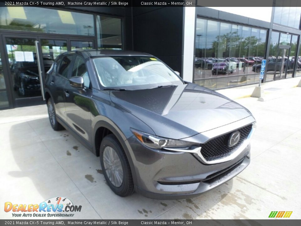 2021 Mazda CX-5 Touring AWD Machine Gray Metallic / Silk Beige Photo #1