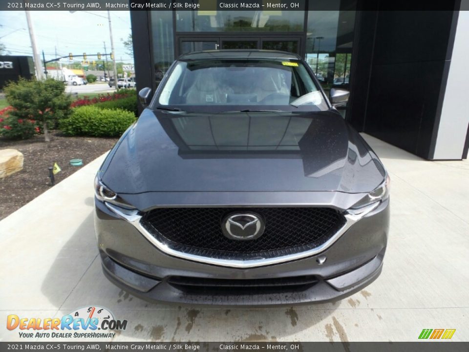 2021 Mazda CX-5 Touring AWD Machine Gray Metallic / Silk Beige Photo #2