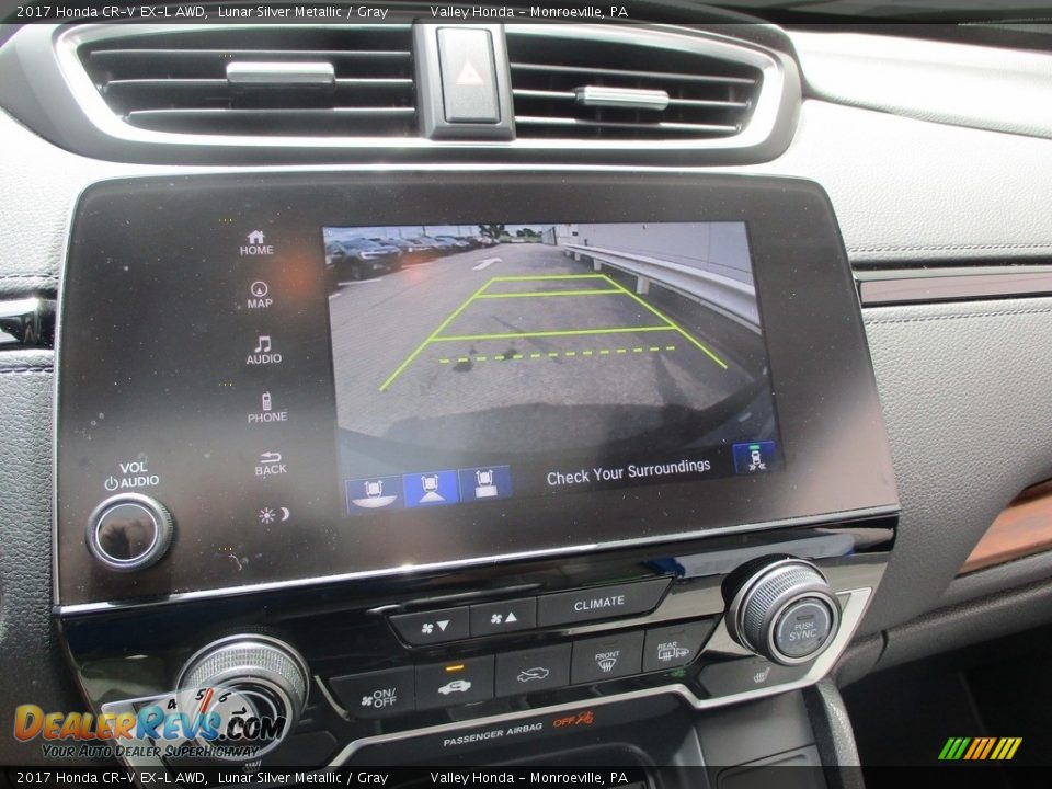 2017 Honda CR-V EX-L AWD Lunar Silver Metallic / Gray Photo #16