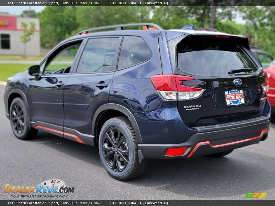 2021 Subaru Forester 2.5i Sport Dark Blue Pearl / Gray Photo #6