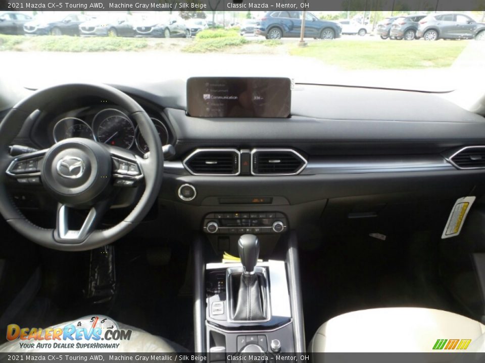2021 Mazda CX-5 Touring AWD Machine Gray Metallic / Silk Beige Photo #3