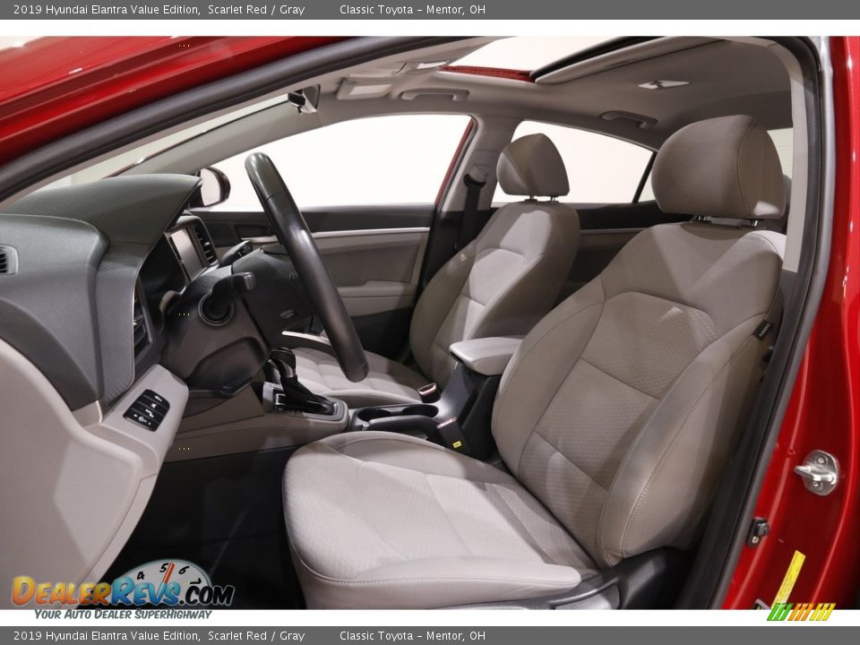 2019 Hyundai Elantra Value Edition Scarlet Red / Gray Photo #5