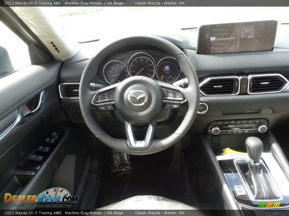 2021 Mazda CX-5 Touring AWD Machine Gray Metallic / Silk Beige Photo #4
