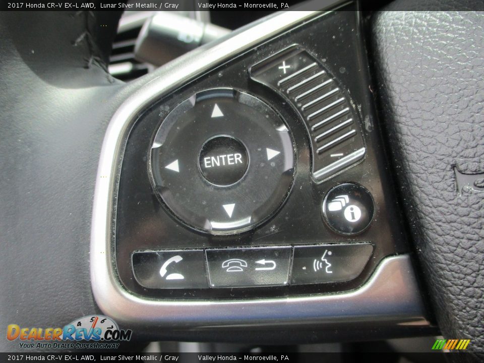 2017 Honda CR-V EX-L AWD Lunar Silver Metallic / Gray Photo #18