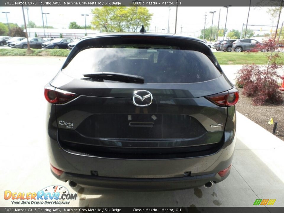 2021 Mazda CX-5 Touring AWD Machine Gray Metallic / Silk Beige Photo #5