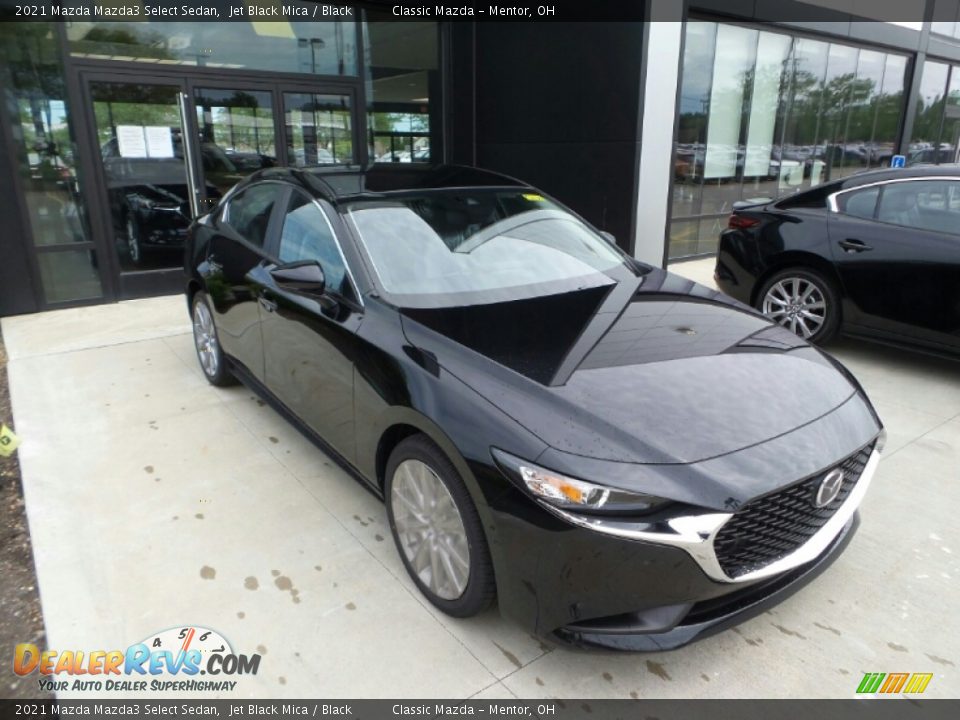 2021 Mazda Mazda3 Select Sedan Jet Black Mica / Black Photo #1