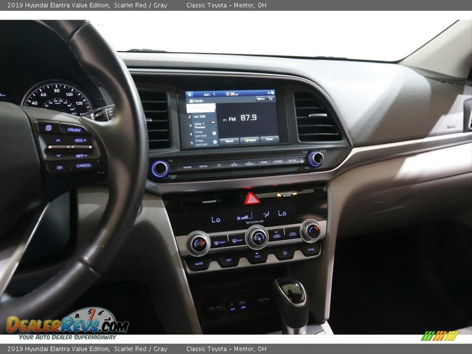 2019 Hyundai Elantra Value Edition Scarlet Red / Gray Photo #9