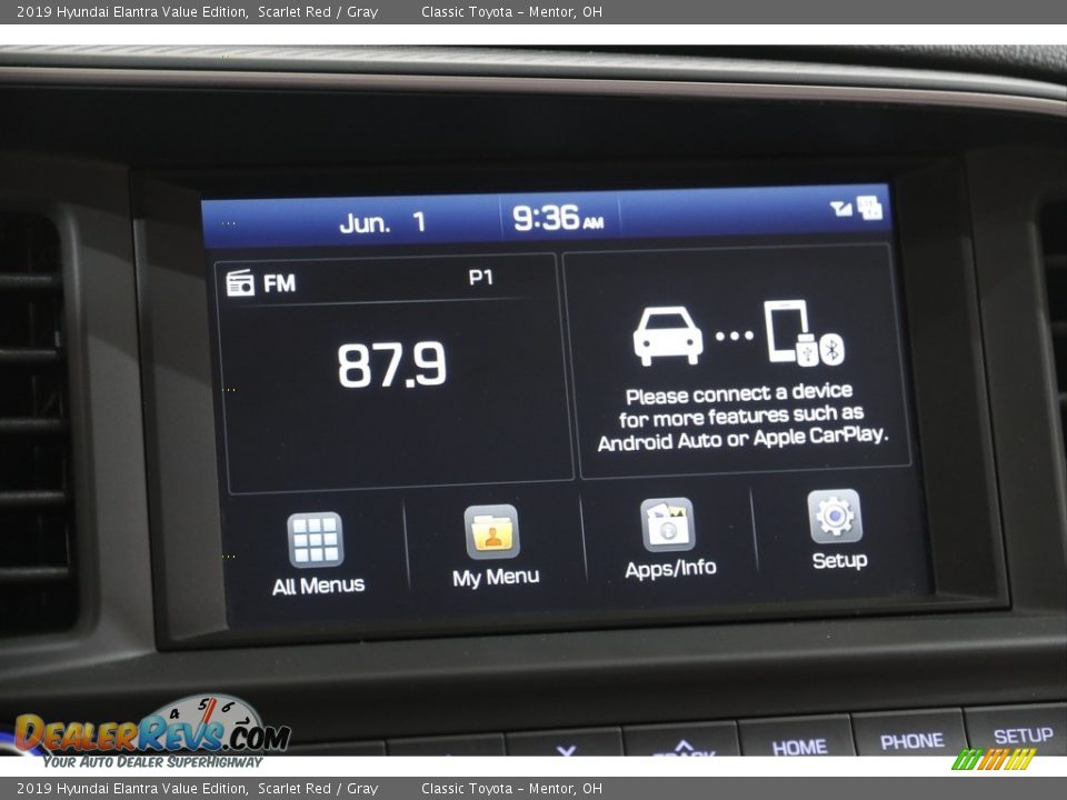2019 Hyundai Elantra Value Edition Scarlet Red / Gray Photo #10