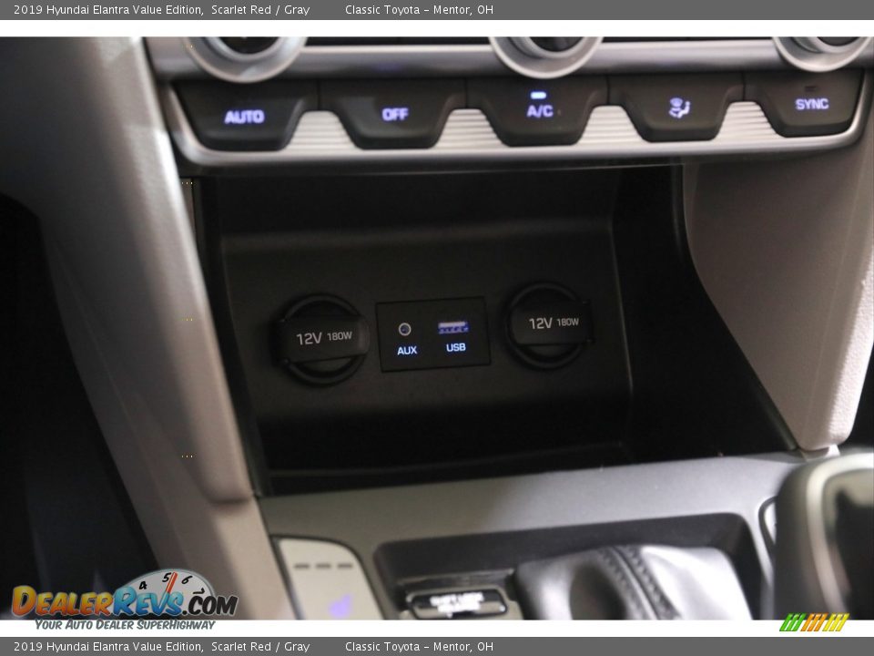 2019 Hyundai Elantra Value Edition Scarlet Red / Gray Photo #11