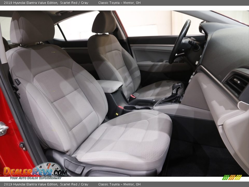 2019 Hyundai Elantra Value Edition Scarlet Red / Gray Photo #13