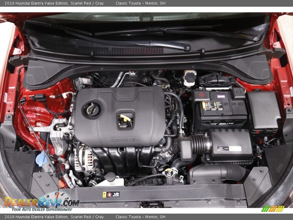 2019 Hyundai Elantra Value Edition Scarlet Red / Gray Photo #17