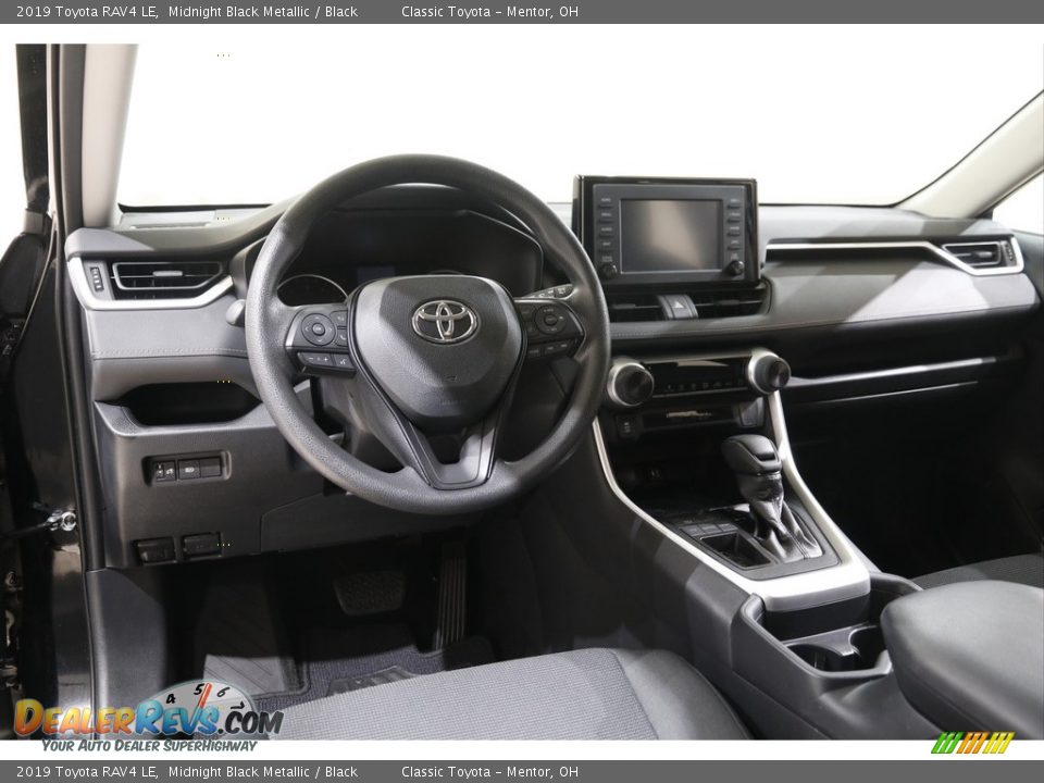 2019 Toyota RAV4 LE Midnight Black Metallic / Black Photo #6