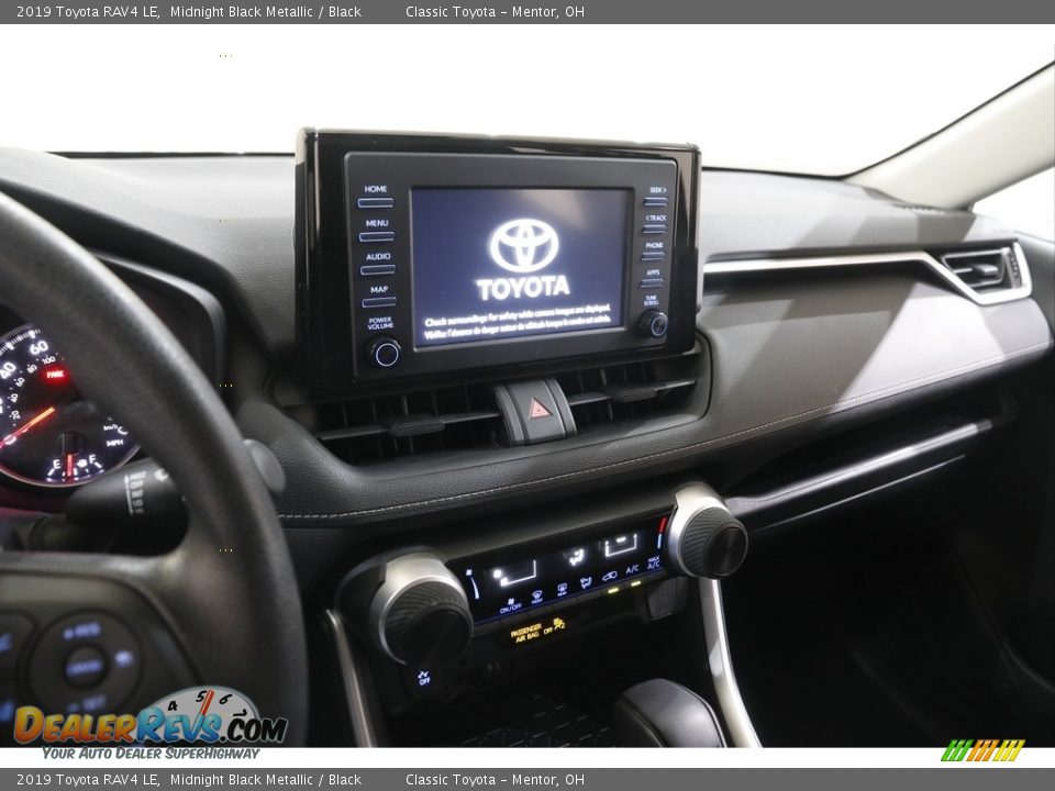 2019 Toyota RAV4 LE Midnight Black Metallic / Black Photo #9