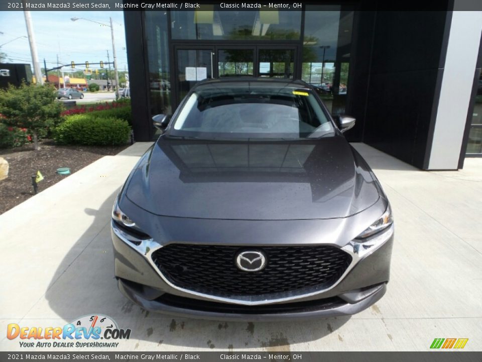2021 Mazda Mazda3 Select Sedan Machine Gray Metallic / Black Photo #2