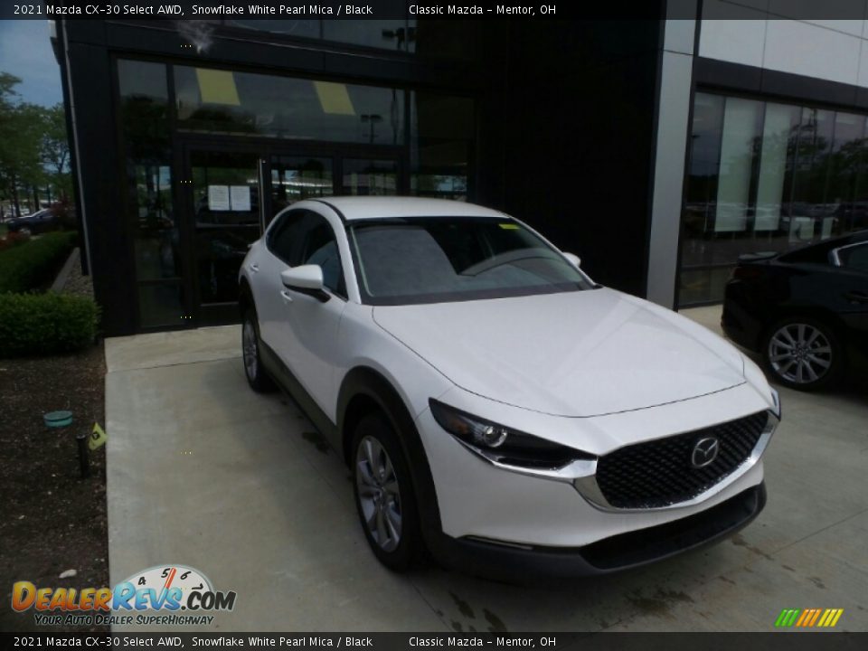 2021 Mazda CX-30 Select AWD Snowflake White Pearl Mica / Black Photo #1
