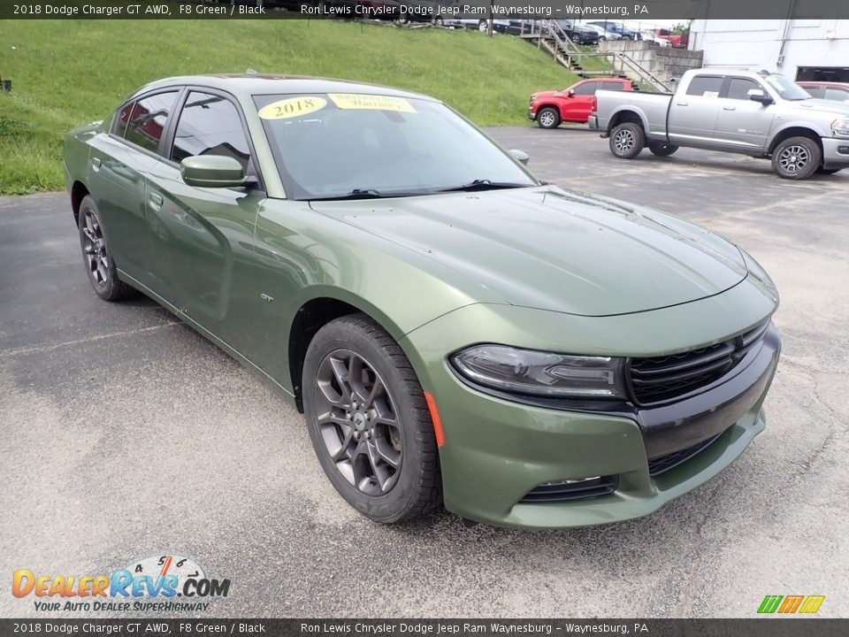 Front 3/4 View of 2018 Dodge Charger GT AWD Photo #8