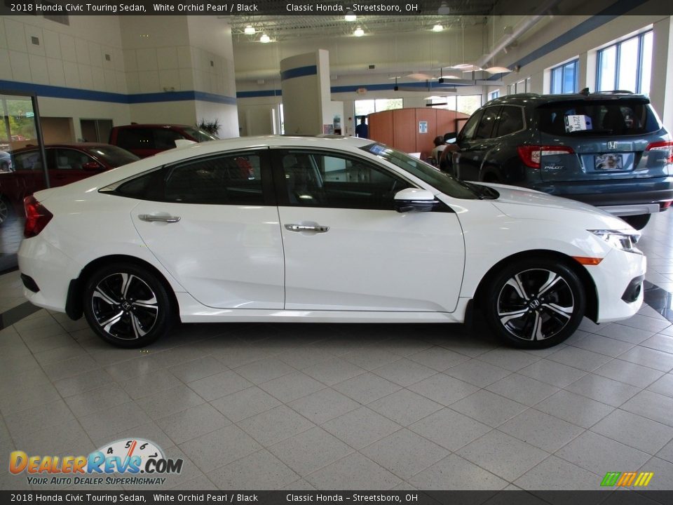 White Orchid Pearl 2018 Honda Civic Touring Sedan Photo #4