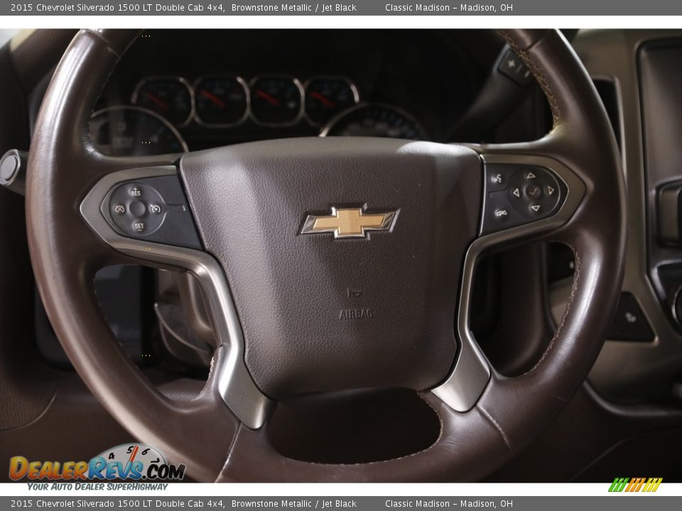 2015 Chevrolet Silverado 1500 LT Double Cab 4x4 Brownstone Metallic / Jet Black Photo #8