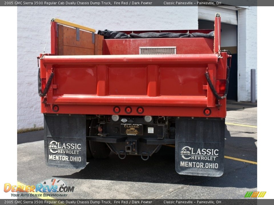 2005 GMC Sierra 3500 Regular Cab Dually Chassis Dump Truck Fire Red / Dark Pewter Photo #3