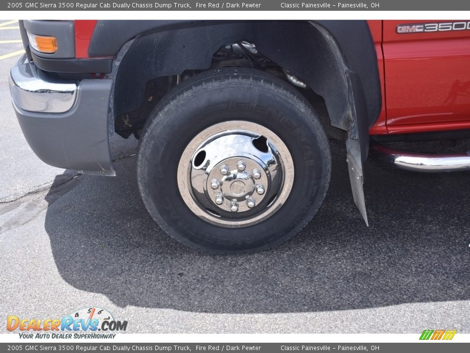 2005 GMC Sierra 3500 Regular Cab Dually Chassis Dump Truck Fire Red / Dark Pewter Photo #5