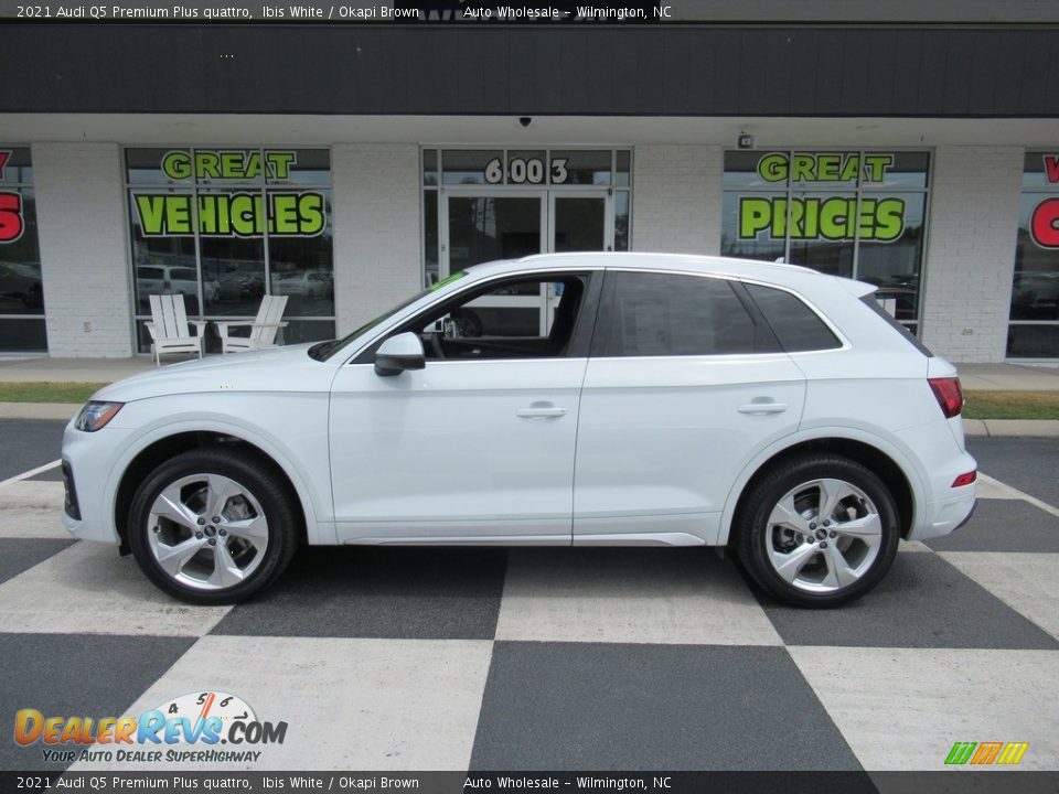 2021 Audi Q5 Premium Plus quattro Ibis White / Okapi Brown Photo #1