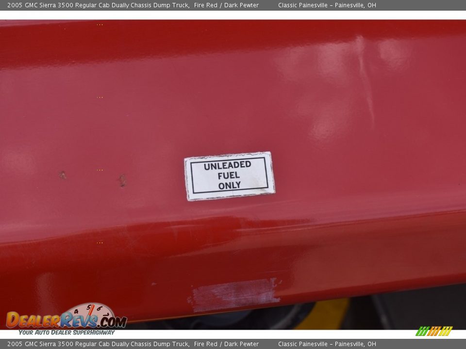 2005 GMC Sierra 3500 Regular Cab Dually Chassis Dump Truck Fire Red / Dark Pewter Photo #7