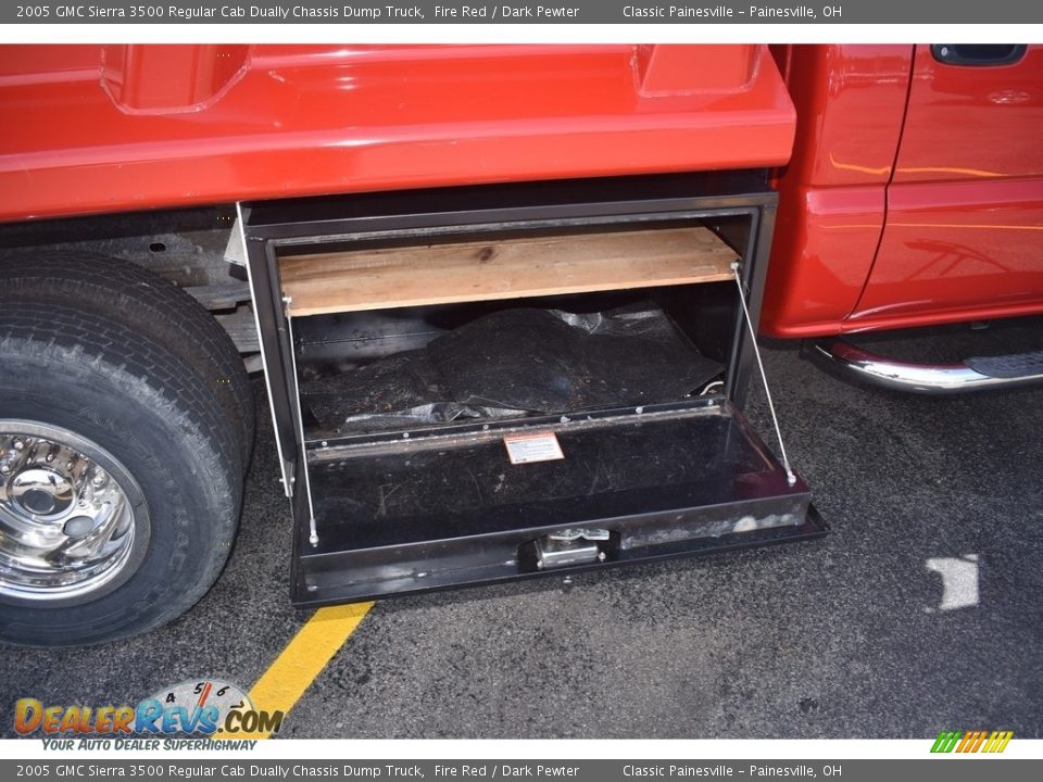 2005 GMC Sierra 3500 Regular Cab Dually Chassis Dump Truck Fire Red / Dark Pewter Photo #10