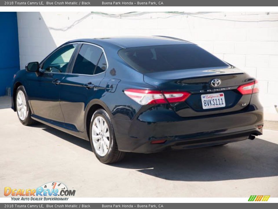 2018 Toyota Camry LE Blue Crush Metallic / Black Photo #2