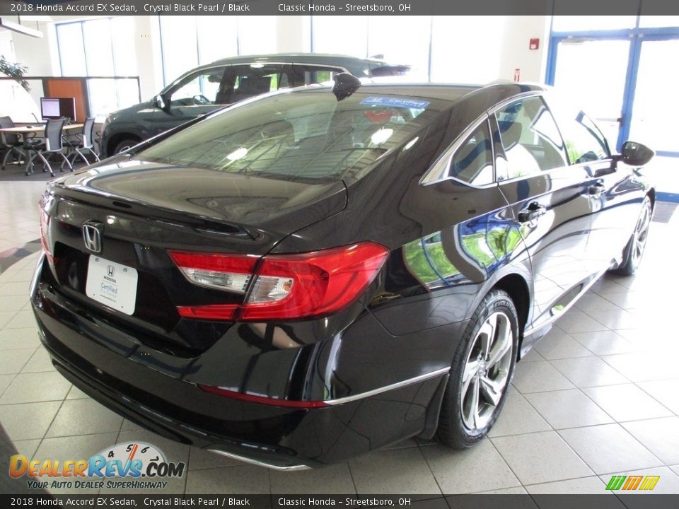 2018 Honda Accord EX Sedan Crystal Black Pearl / Black Photo #7